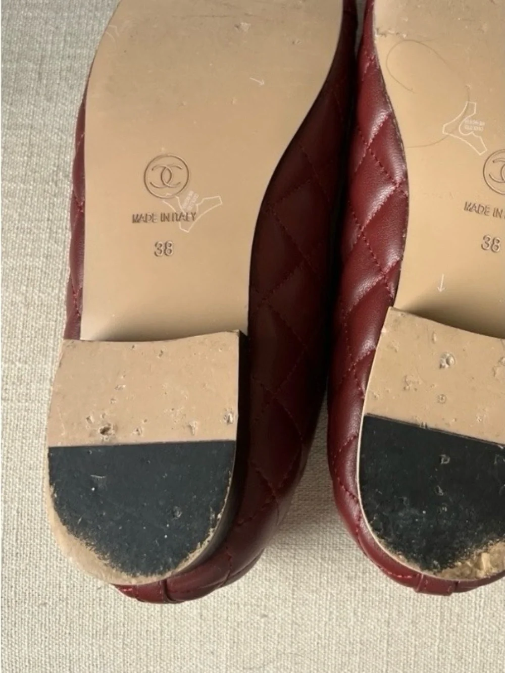 Woman’s Burgundy Leather Ballet Flats Inspiration